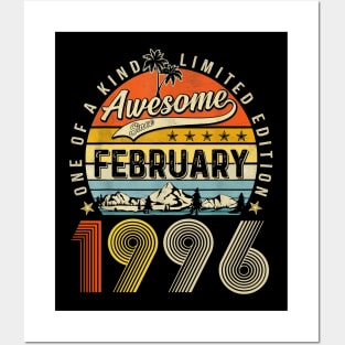 Awesome Since February 1996 Vintage 27th Birthday Posters and Art